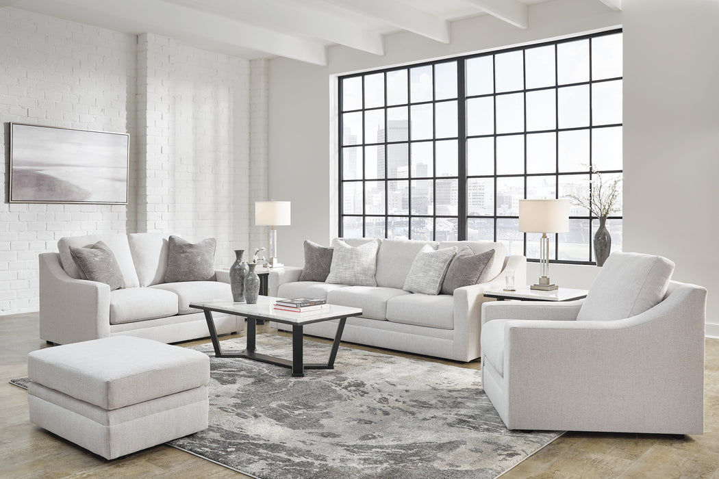 Maitelynn Chalk Maitelynn Sofa, Loveseat, Chair and Ottoman