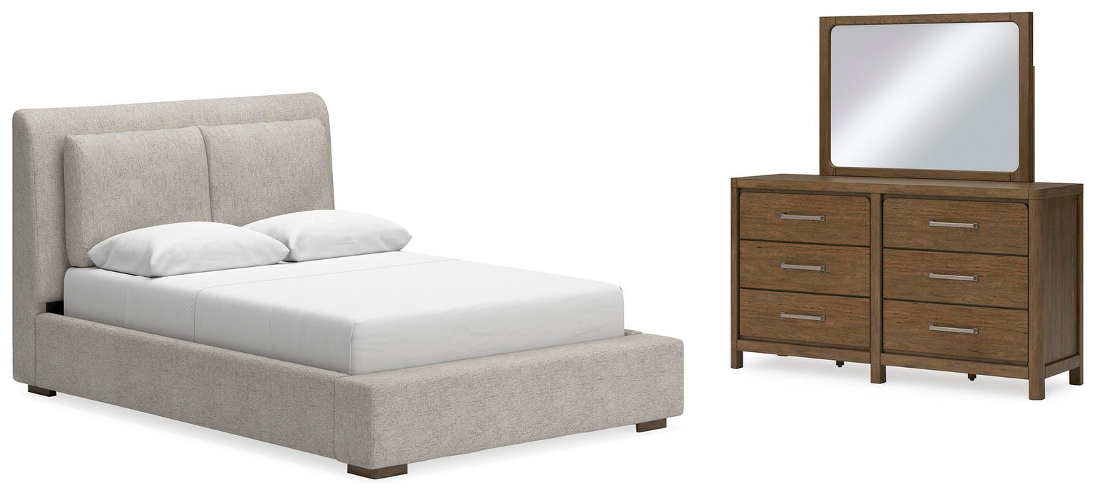 Cabalynn Light Brown Upholstered Bedroom Collection