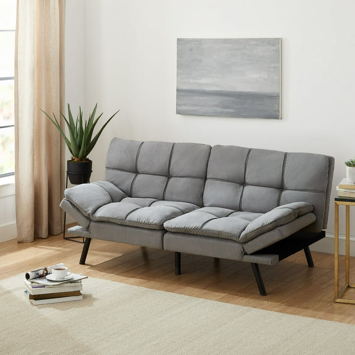 Mainstays Memory Foam Futon with 72" Grey - new