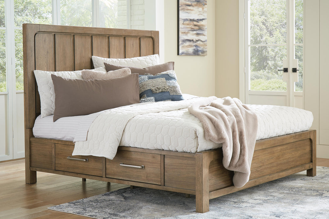 Cabalynn Light Brown Cabalynn King Panel Bed with Storage