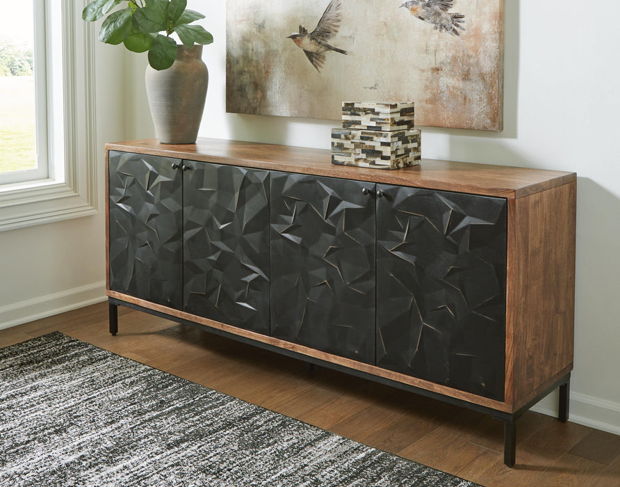 Dorannby Black/Brown Accent Cabinet