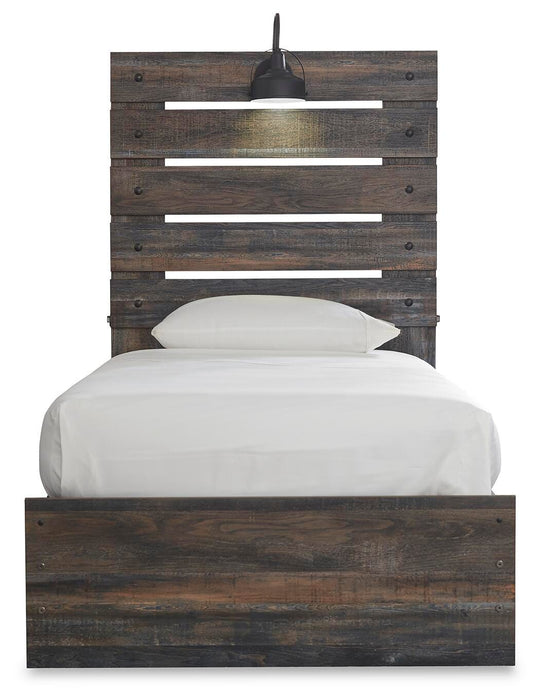 Drystan Multi Drystan Twin Panel Bed with 2 Storage Drawers