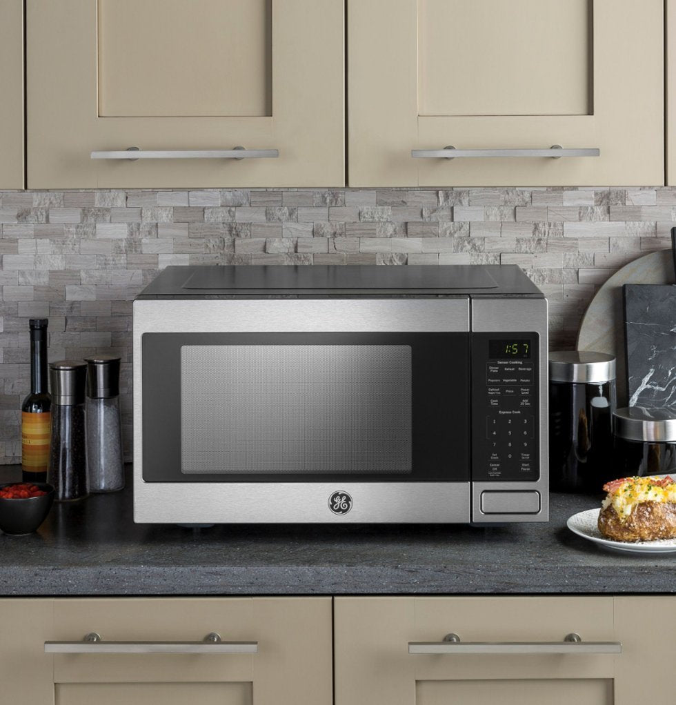 GE - 1.6 Cu. Ft. Microwave with Sensor Cooking - Stainless Steel - open_box