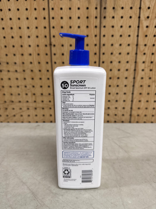 Equate Sport Broad Spectrum SPF-50 Sunscreen Lotion, 32 fl oz (Value Size) - new