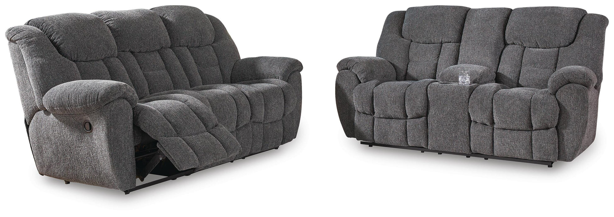 Foreside Charcoal Foreside Sofa and Loveseat