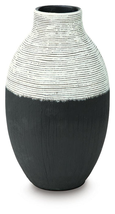 Girtha Antique White/Black Vase