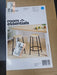 Set of 2 24" Wood and Metal Base Backless Counter Height Barstool Stool with Footrest Natural - Room Essentials™