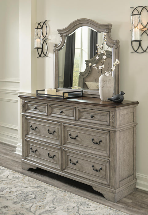 Lodenbay Antique Gray/Brown Lodenbay Dresser and Mirror