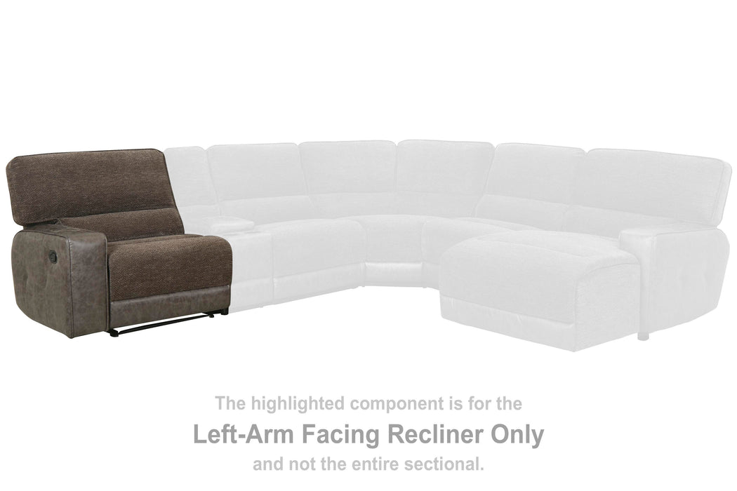 Dunbarton Cocoa LAF Zero Wall Recliner