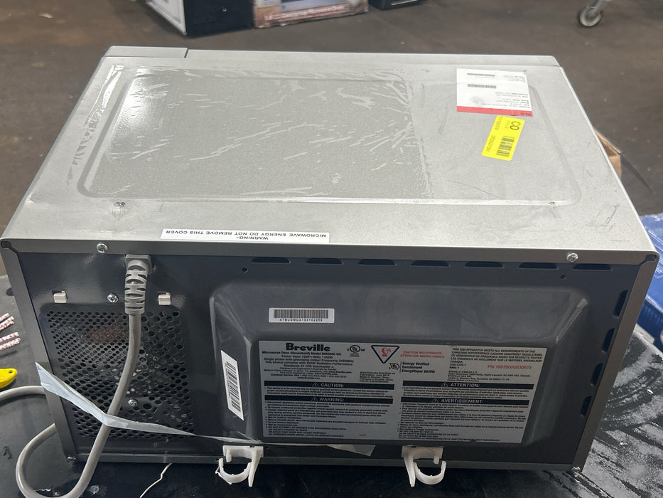 Breville BMO650SIL Compact Wave Soft Close Countertop Microwave Oven, Silver - new