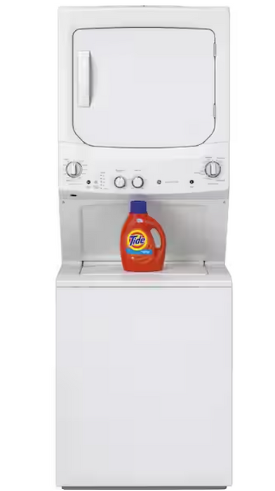 GE 3.8 cu. ft. Washer 5.9 cu. ft. Electric Dryer Combo in White - new