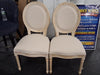 Streamdale Furniture Streamdale French Country Upholstered Dining Chairs Set of 2 Beige