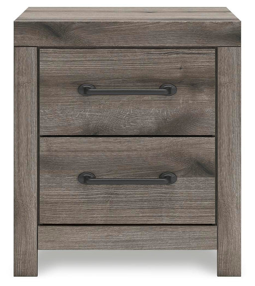 Urbanoore Brown Gray Two Drawer Night Stand