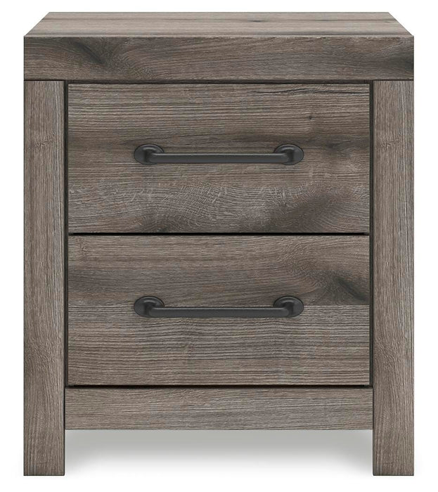 Urbanoore Brown Gray Two Drawer Night Stand