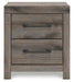 Urbanoore Brown Gray Two Drawer Night Stand