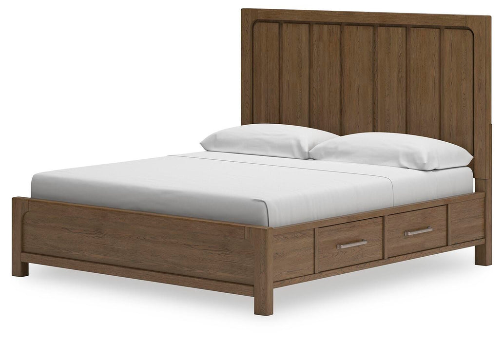 Cabalynn Light Brown Cabalynn King Panel Bed with Storage
