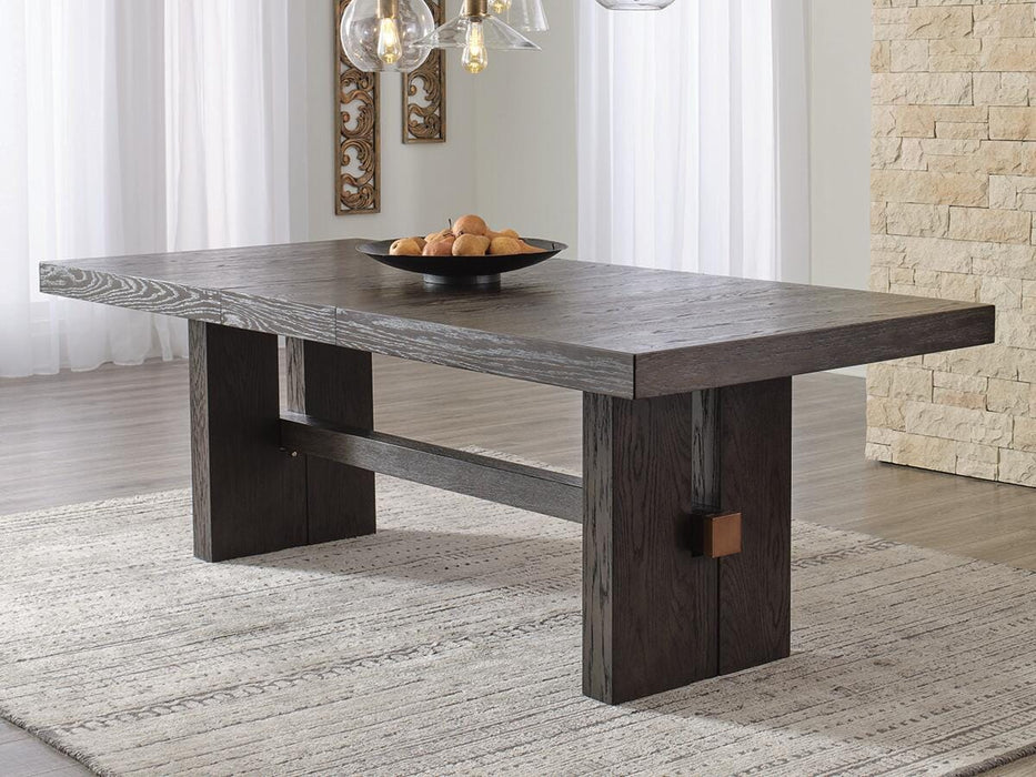 Burkhaus Dark Brown RECT Dining Room EXT Table