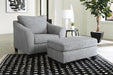Mathonia Smoke Mathonia Chair and Ottoman