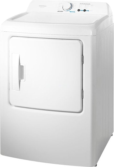 Insignia™ - 6.7 Cu. Ft. 12-Cycle Gas Dryer - White - display_model