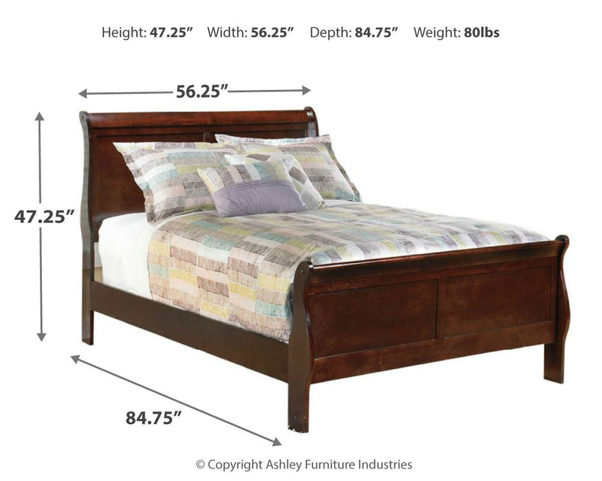 Alisdair Reddish Brown Alisdair Full Sleigh Bed