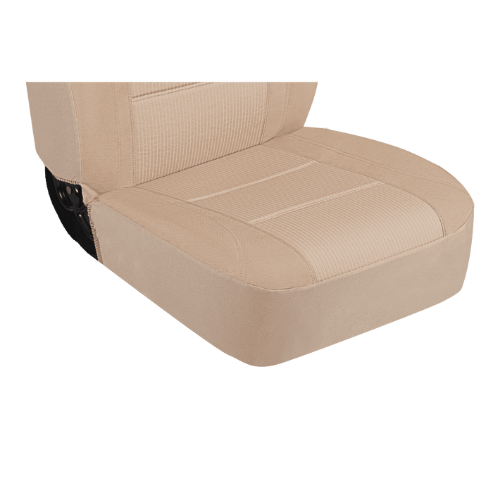 Auto Drive 2 Piece Truck Seat Cover Santos, Jacquard Tan - Universal Fit, 2202SC305 - open_box
