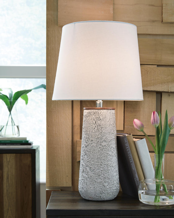 Chaston Antique White Metal Table Lamp (Priced Per Item, Must Order 2, 4, 6, or 8)