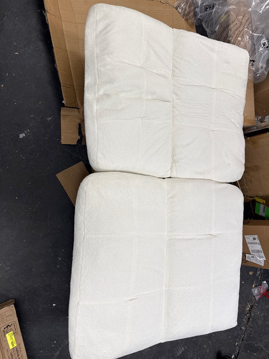 Mainstays Camden Cozy Futon, Cream Boucle Fabric, 72" - new