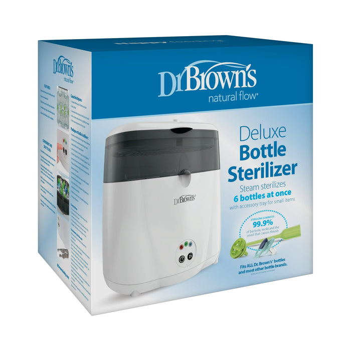 Dr. Brown's Deluxe Electric Sterilizer for Baby Bottles, Nipples, & Other Baby Essentials, BPA Free - new