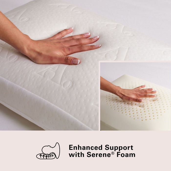 Allswell Serene Foam Bed Pillow with TENCEL Cover, Standard/Queen - new