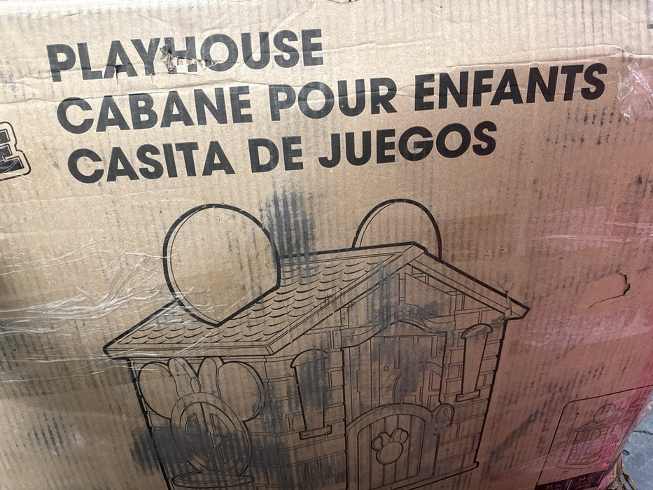 Disney Minnie Mouse Plastic Indoor,Outdoor Playhouse with Easy Assembly - use_like_new