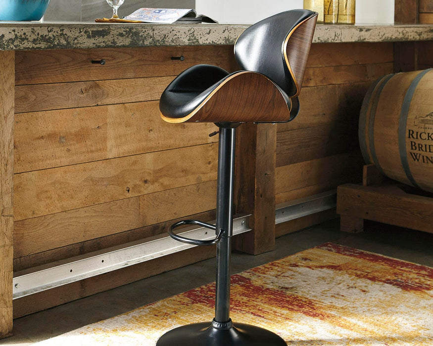 Bellatier Brown Tall UPH Swivel Barstool(1/CN)
