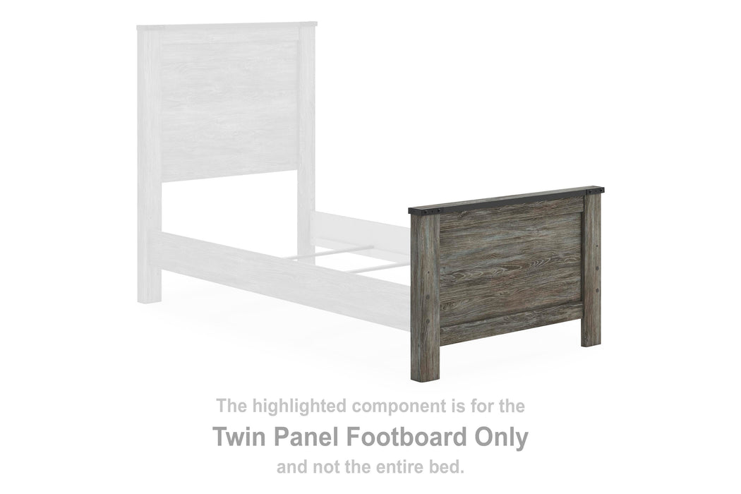 Frandern Gray Twin Panel Footboard
