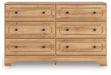 Galletyn Warm Brown Six Drawer Dresser