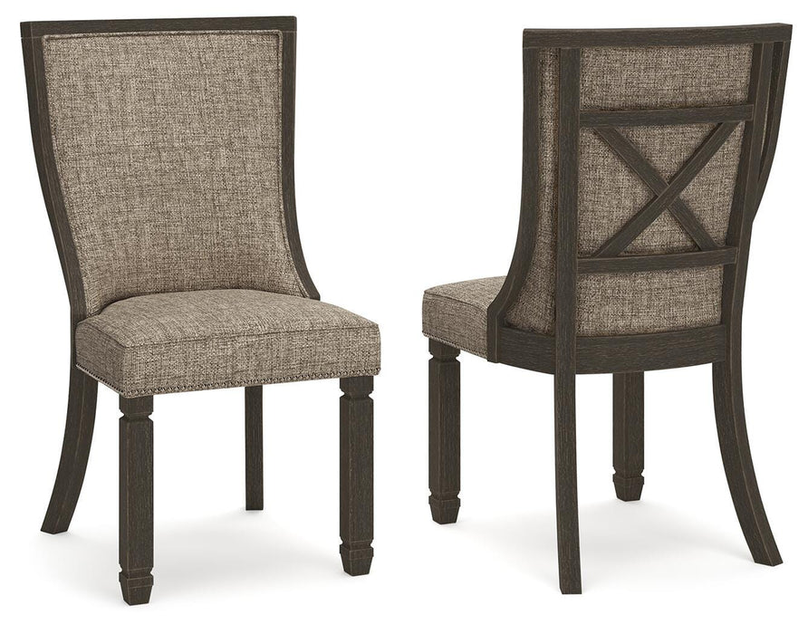 Tyler Creek Black/Grayish Brown Dining UPH Side Chair (Priced Per Item, Must Order 2, 4, 6, or 8)