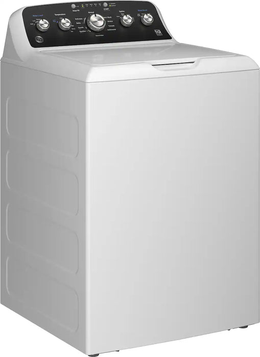GE - 4.5 Cu. Ft. High-Efficiency Top Load Washer with Deep Fill and Cold Plus - White with Matte Black - new