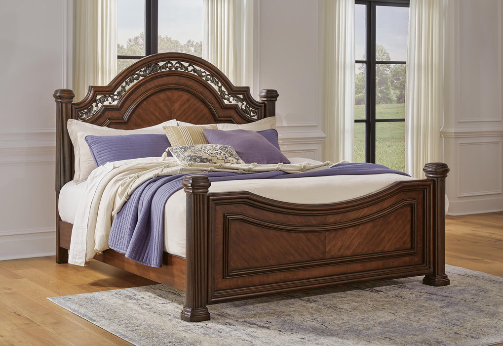 Lavinton Brown Lavinton California King Poster Bed