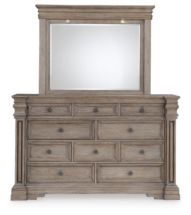 Blairhurst Light Grayish Brown Blairhurst Dresser and Mirror