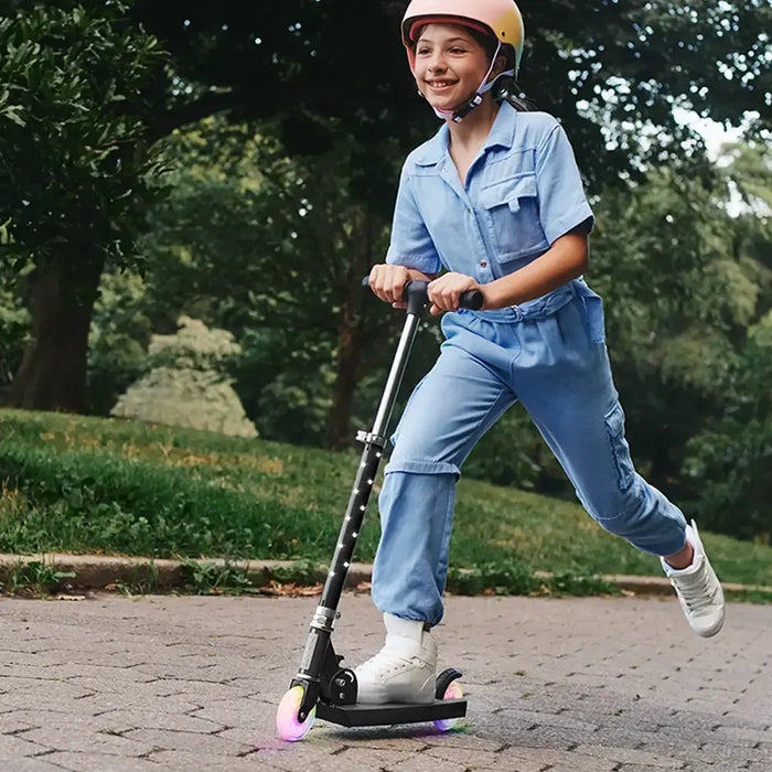 Jetson - Moonbeam Kids Light-Up Kick Scooter - Black - open_box