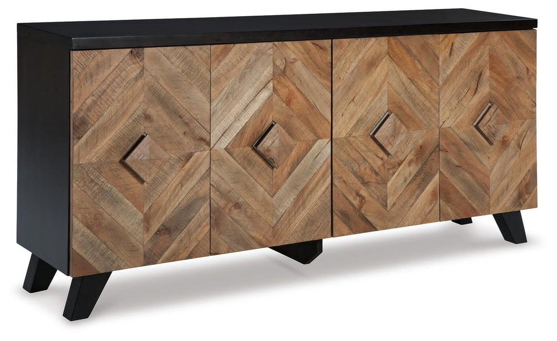 Robin Ridge Two-tone Brown Accent Cabinet