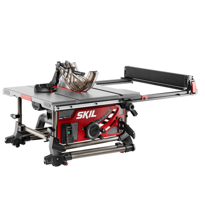 SKIL 15 Amp 10 inch Portable Jobsite Table Saw with Folding Stand, 24 Tooth Blade, Model TS6307-00 - open_box