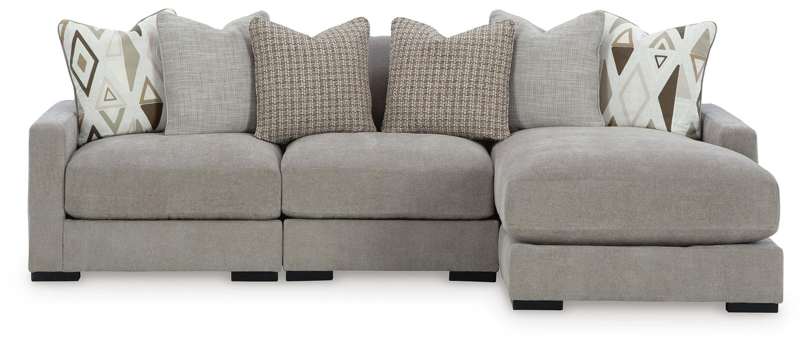 Aslan Court Flax Aslan Court 3-Piece Sofa Sectional with Chaise