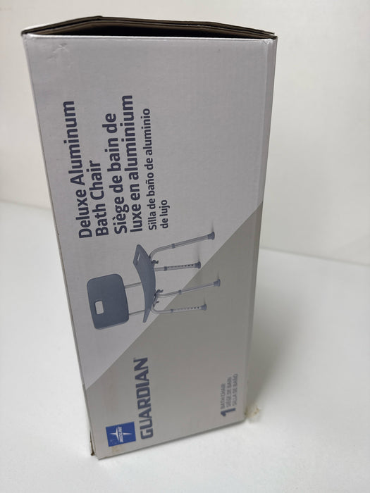 Medline Bath Chair, Bench, Seat, Stool for Disabled, Seniors & Elderly Bathroom Transfer Inside Shower/Tub/Bathtub – 400 Lbs. Capacity, Gray - open_box