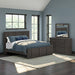 Jadiston Dark Brown Two Drawer Night Stand