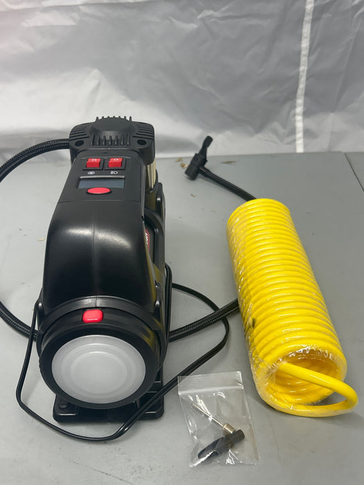 Hyper Tough DC 12V Heavy Duty Direct Drive Digital Tire Inflator with Detachable LED Light - new