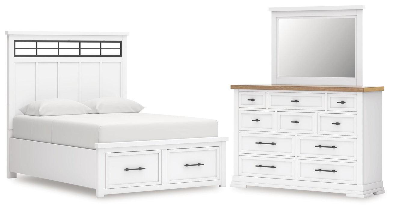 Ashbryn White/Natural Bedroom Collection