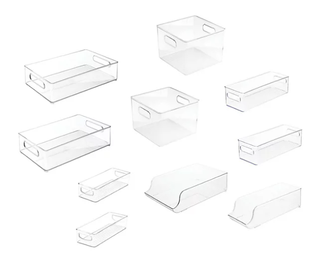 iDesign 10-Piece Fridge + Freeze Storage Bin Starter Set - open_box