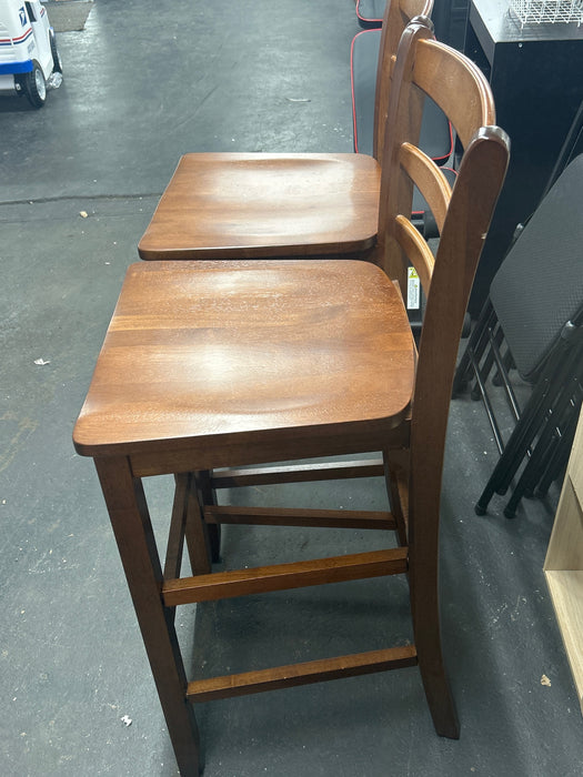 International Concepts Cinnamon/Espresso 24-in H Counter height Wood Bar Stool - new