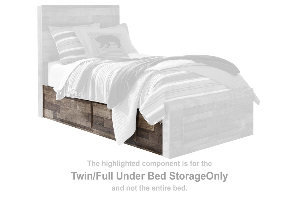 Derekson Multi Gray Twin/Full Under Bed Storage