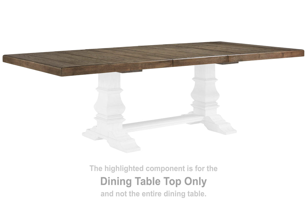 Bolanburg Two-tone RECT DRM Extension Table Top