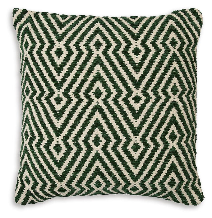 Digover Green/Ivory Pillow (4/CS)